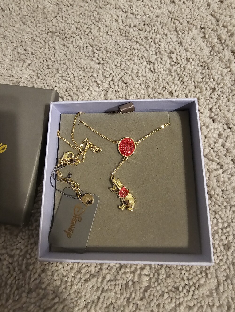 Disneys Winnie the Pooh Gold Plated Balloon Necklace Couture Kingdom